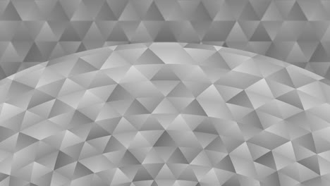 patrón triangular de formas geométricas. animación de bucle poligonal abstracta. fondo de gradiente monocromático.