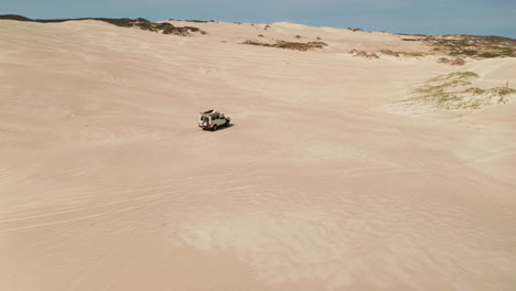 wild tour with 4wd vehicle in the sand dunes