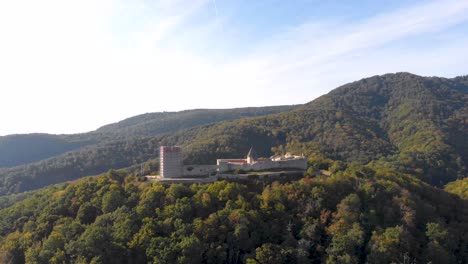 fortress castle on hilltop in croatia wilderness