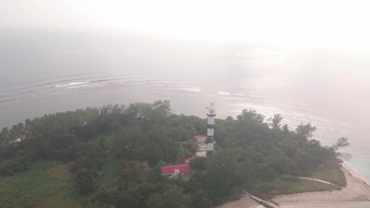 베라크루즈 멕시코의 새크리피시오스 섬에 있는 등대