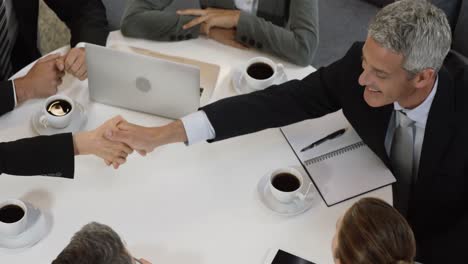 business people having a handshake