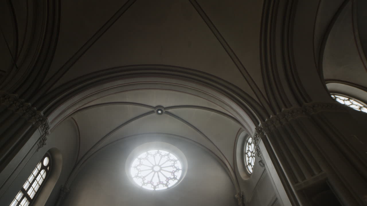 Architectural Details of a Church Interior