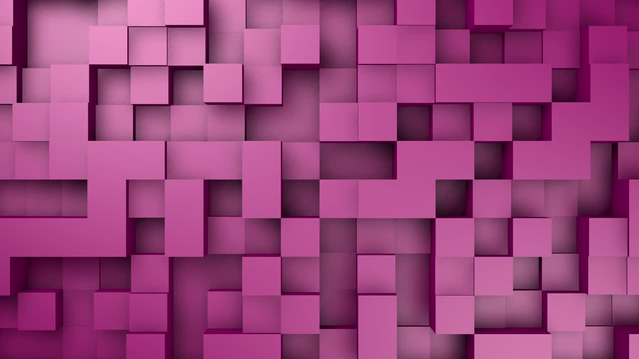 cubos abstractos en movimiento movimiento aleatorio de fondo en bucle. animación 3d 4k v21