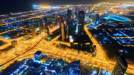 dubai cityscape at night