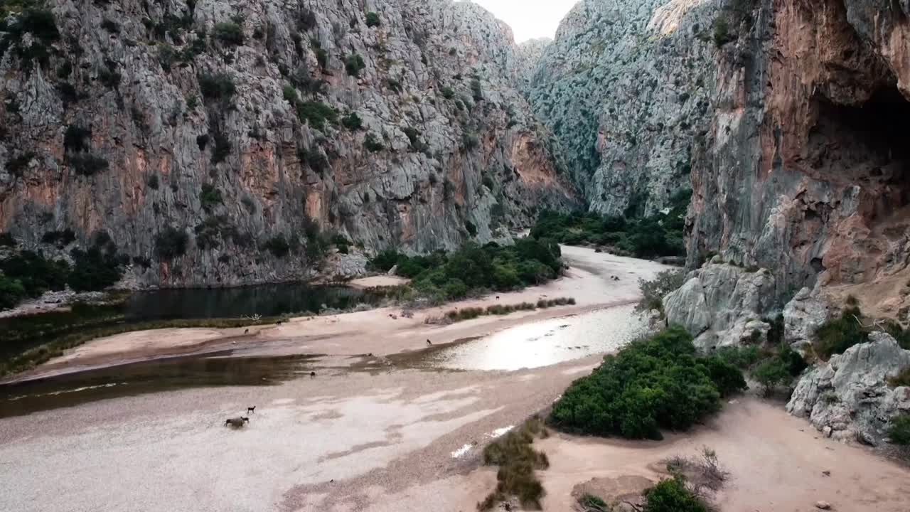 torrent de pareis en mallorca desde el aire