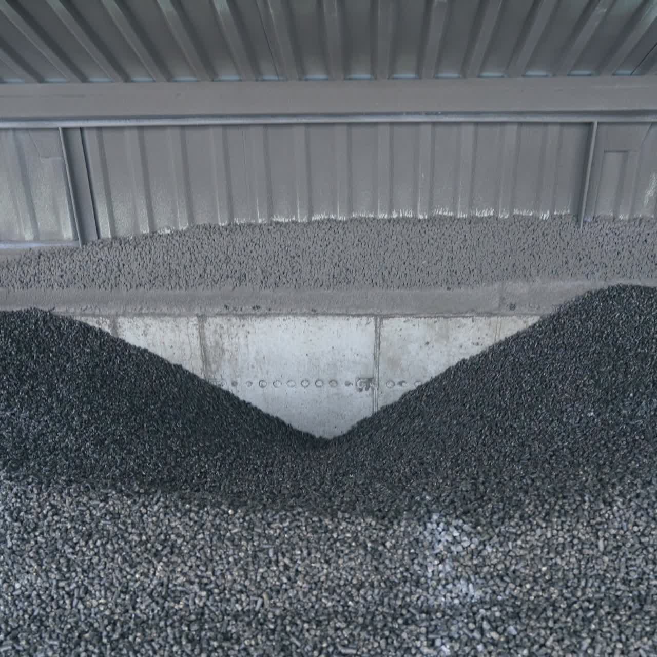 Big factory storage of chemical fuel. Modern tank of dark agricultural technology