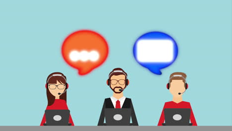equipo de apoyo al cliente
