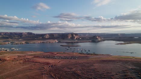 Luftaufnahme-Des-Lake-Powell,-Utah,-USA