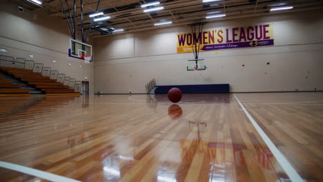 empty women's basketball court