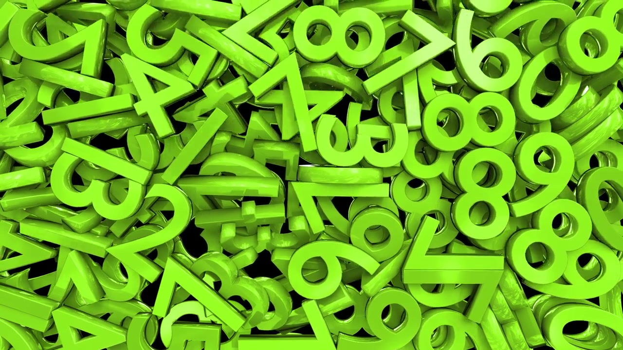 Numbers digits numerals fill screen math calculus school financial 4k