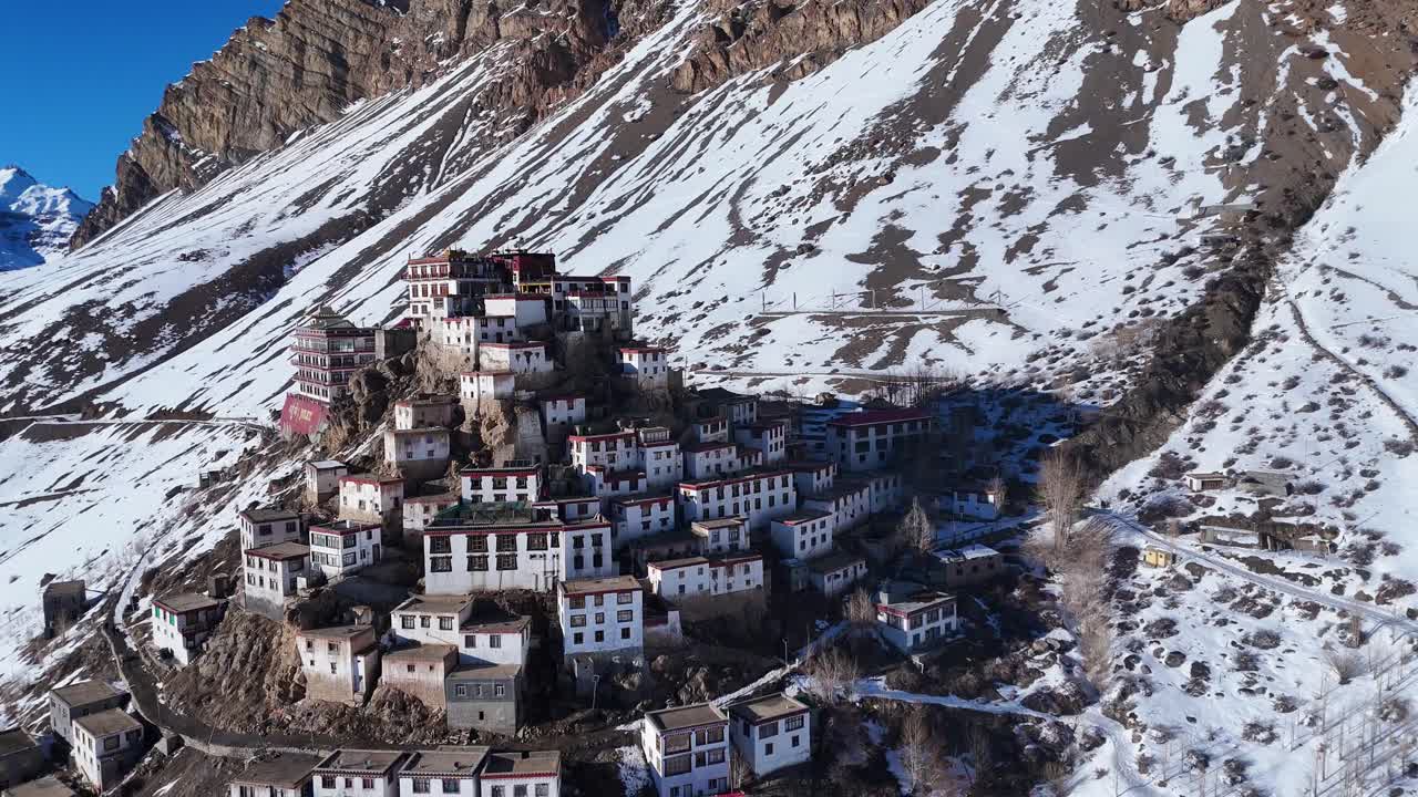 Winter Monastery in the Himalayas
