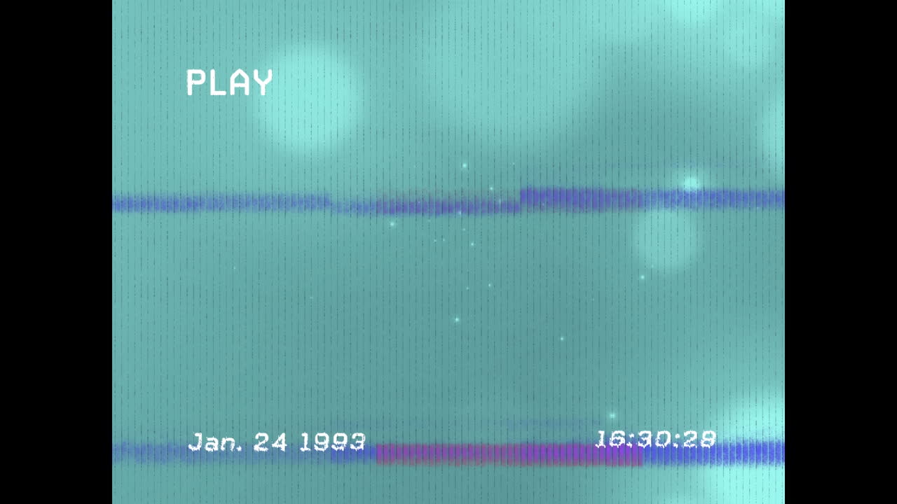 녹색 배경에 빛나는 반점 위의 장애 간섭의 애니메이션