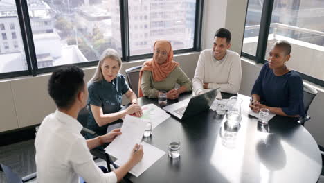 Diversidad,-Reunión-De-Negocios