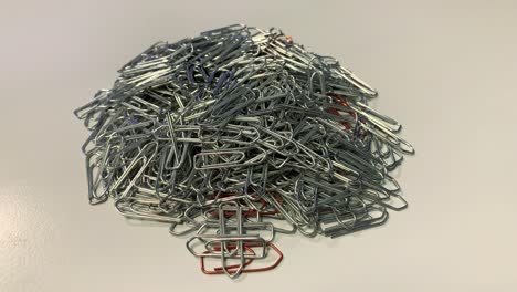 paper clips on a pile