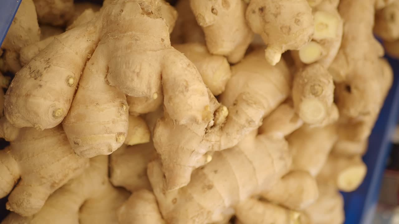 Close-up of Fresh Ginger Root