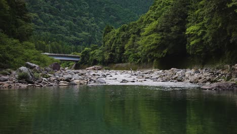 mountains of seki, gifu japan along the pristine wilds of itadori river