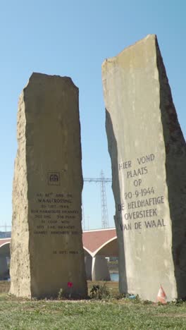 world war ii monument commemorating the waal crossing