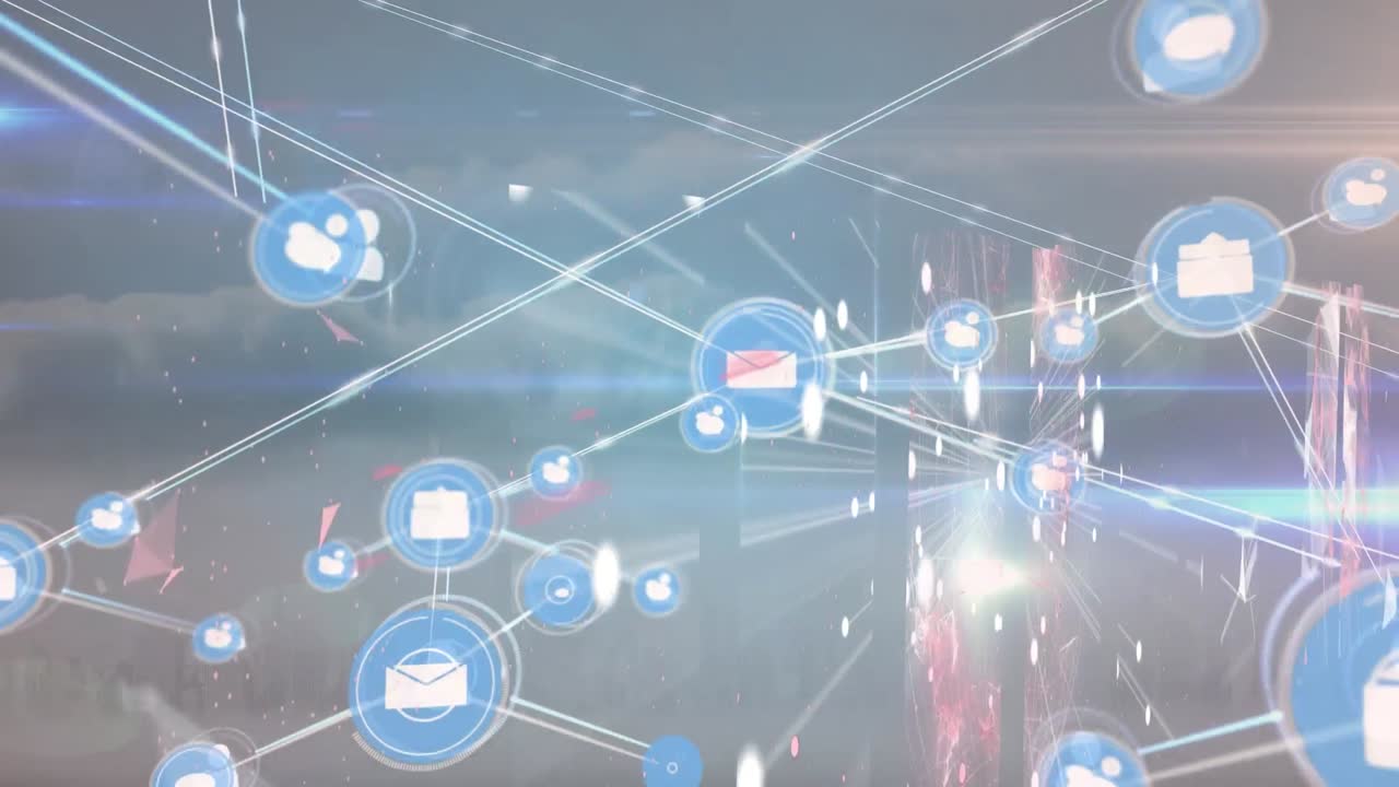 빛과 모양을 통해 연결의 애니메이션