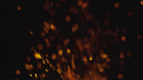 sparks from a fire