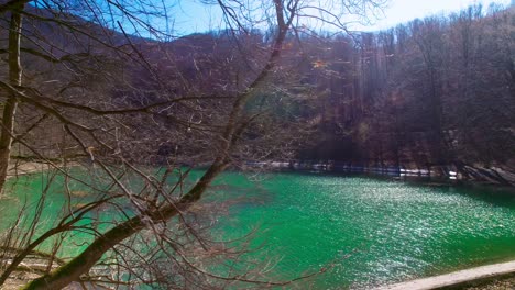 panoramic view of szalajka-völgy lake, hungary