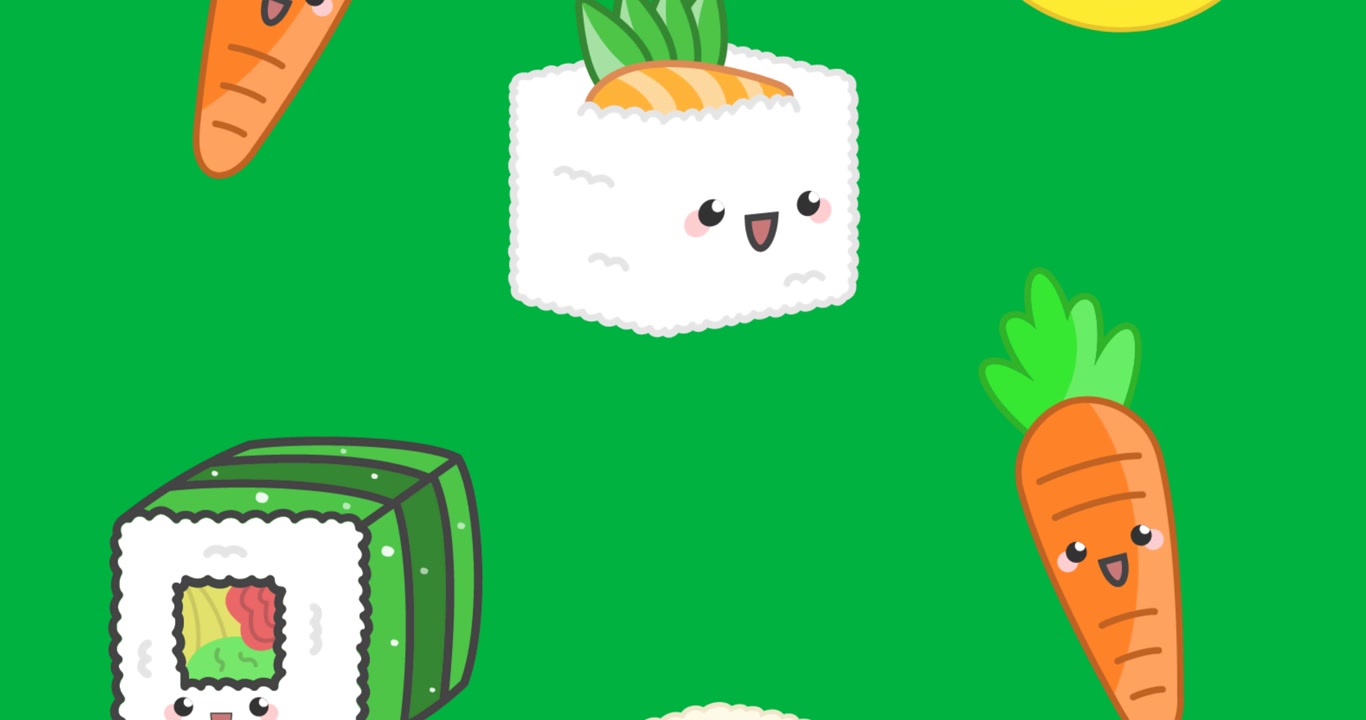 Imagem gerada digitalmente de sushi