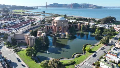 palace of fine arts at san francisco in california united states