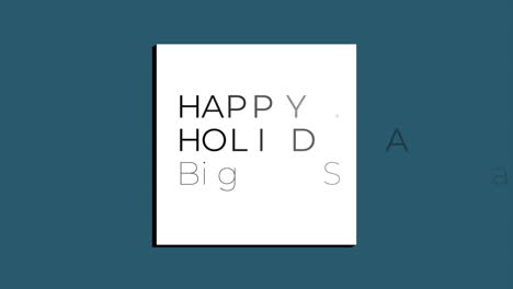 Happy-Holidays-and-Big-Sale-text-in-frame-on-blue-gradient