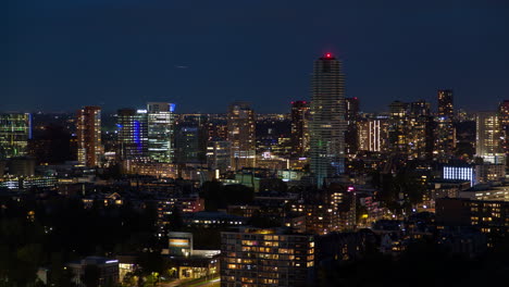 rotterdam skyline - cloudy autumn evening