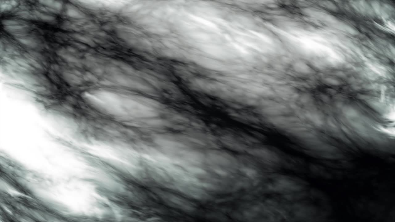 superficie ondulada líquida abstracta con tintas negras que se extienden por todo el fondo blanco, bucle sin costuras. animación. sustancia negra magnetizante que fluye, monocromática