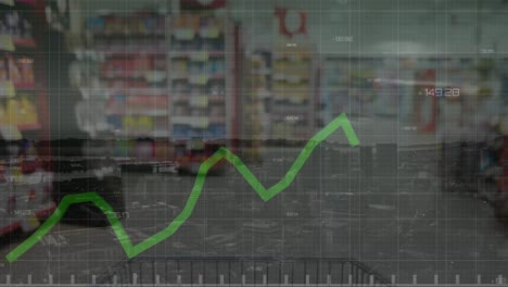 animación del procesamiento de datos sobre el paisaje urbano
