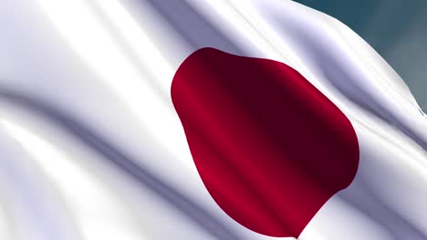 japan - flag - 4k - loop