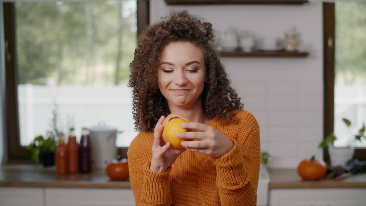 frutas cítricas utilizadas como ojos graciosos/rzeszow/polonia