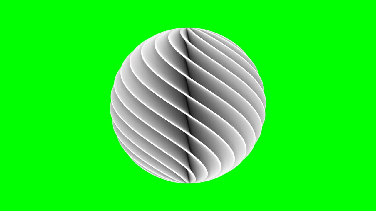 abstract sphere on white background. Isolated 3D illustration