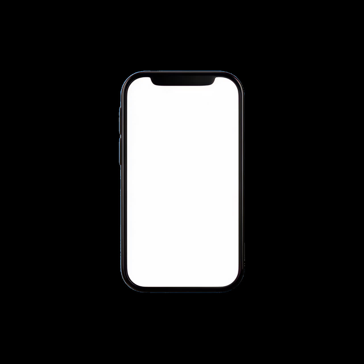 Minimalist smartphone mockup design animation isolated asset, transparent 4K video, alpha channel