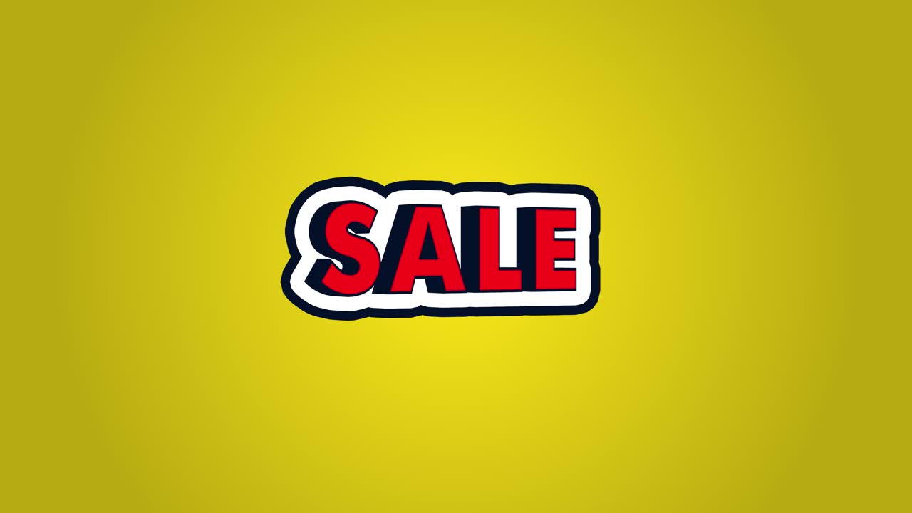 offerta di vendita banner per lo shopping per la promozione del marketing testo di grafica animata sui social media