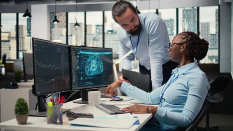 teamworking proprietary firm colleagues using deep learning