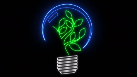 renewable energy concept.a seedling grows inside a light bulb and generates energy.solar energy in nature.energy saving concept. ecology concept.