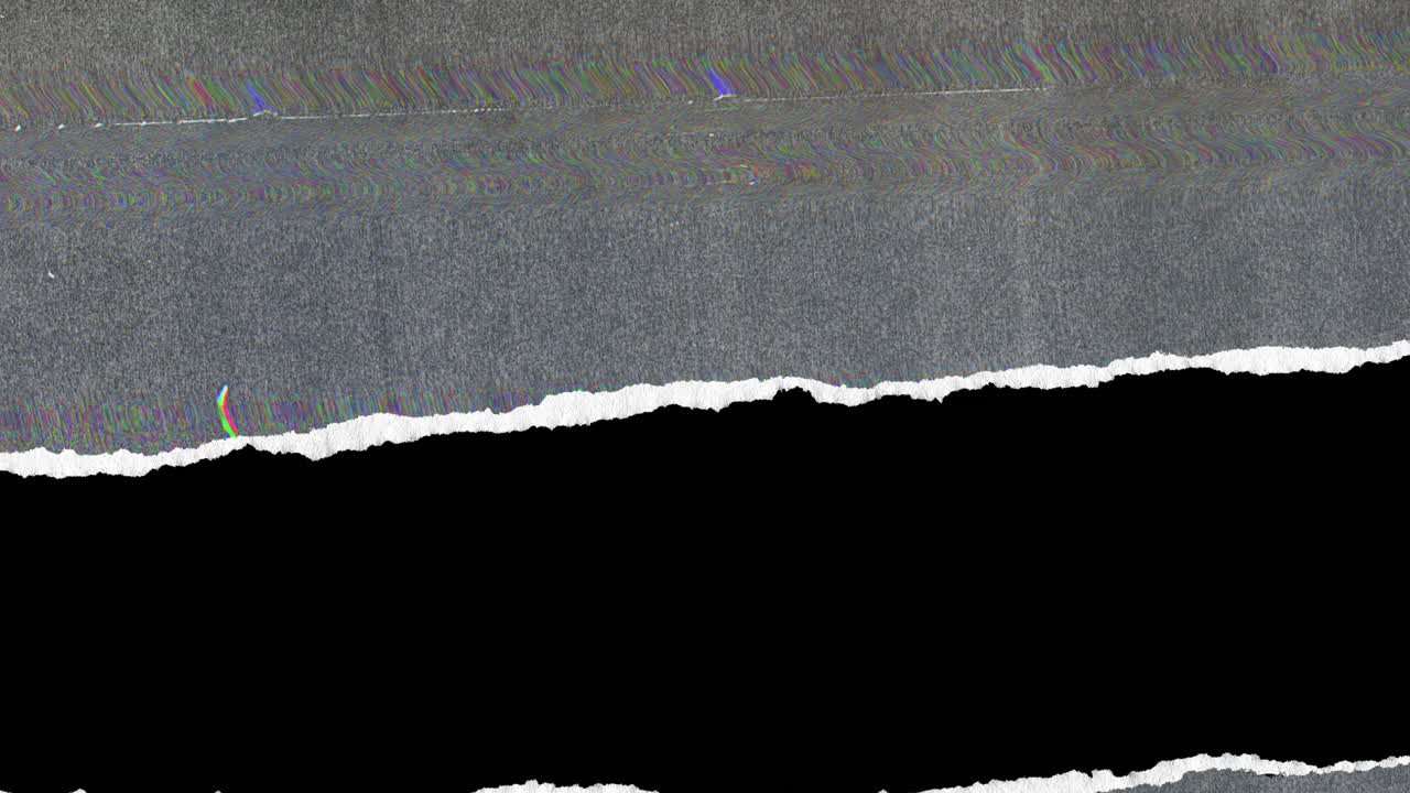 Digital Glitch and Torn Paper Texture Background