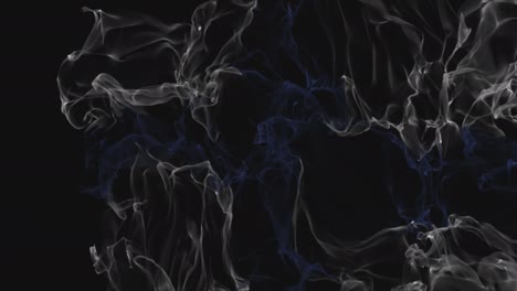 la bandiera finlandese si trasforma in fumo. concept di indebolimento dello stato, canale alfa.