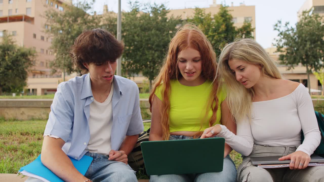Students Studying on Campus