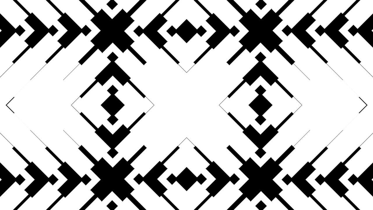 Abstract Geometric Animation with Expanding White Lines on Black Background