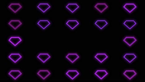 Purple-diamonds-pattern-with-led-light-in-club-style