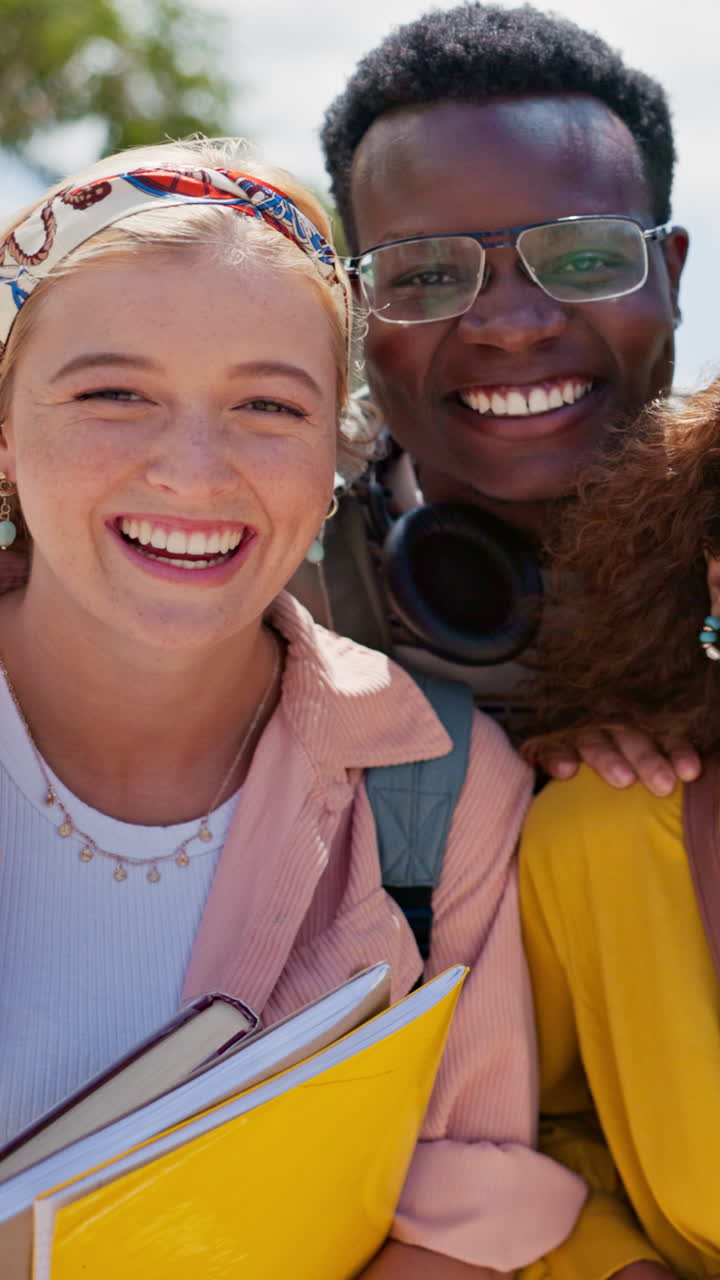 Group of students smiling