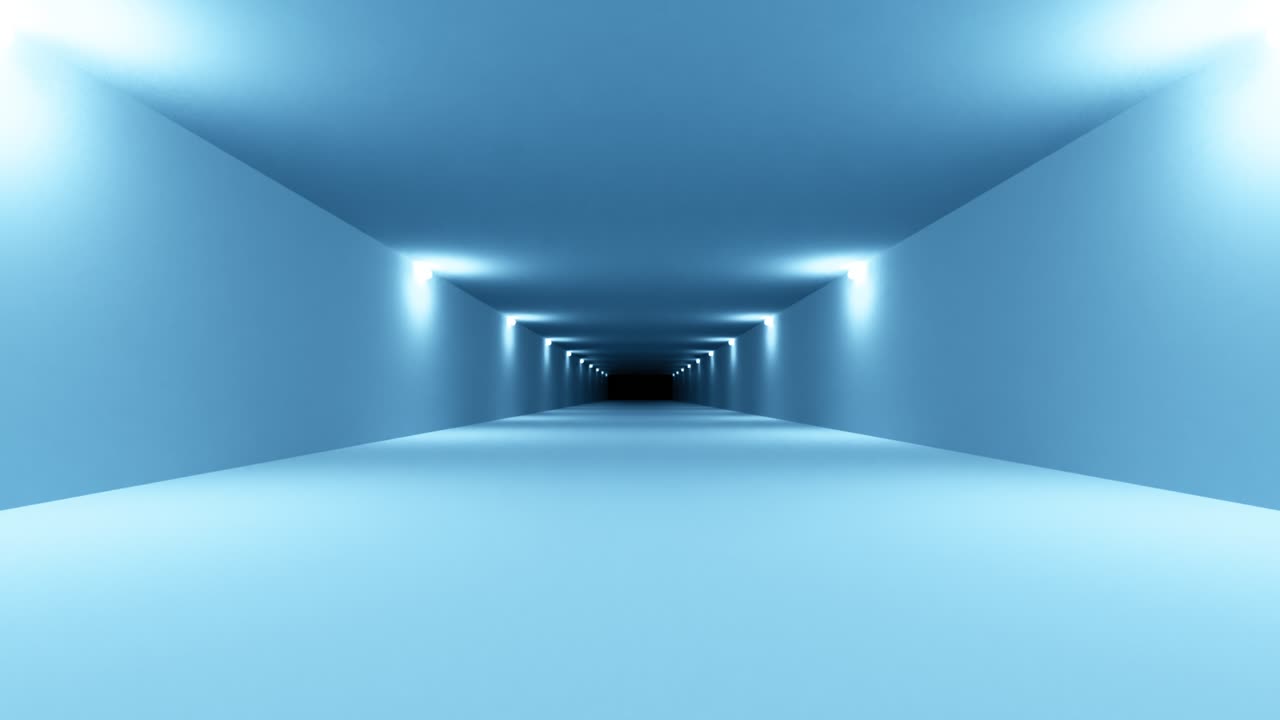 빈 파란 터널