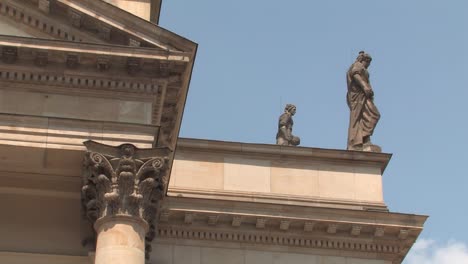 medium shot of concert hall konzerthaus at gendarmenmarkt in berlin, germany