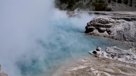 excelsior geyser crater in yellowstone