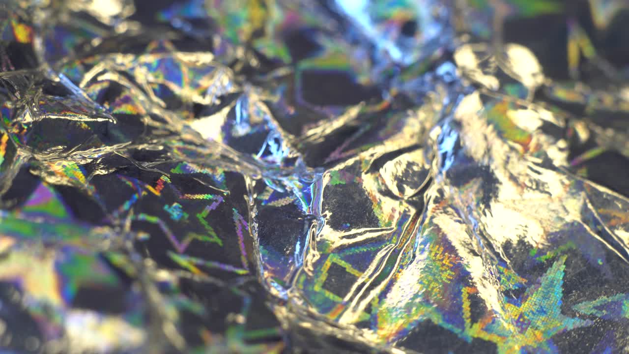 네온 색상의 홀로그램 종이 배경