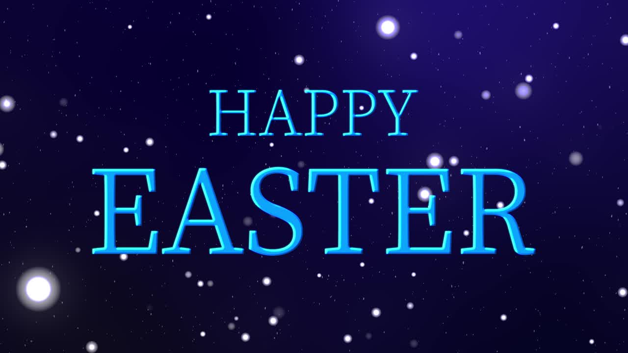 행복한 부활절 이벤트 텍스트 애니메이션 모션 그래픽
