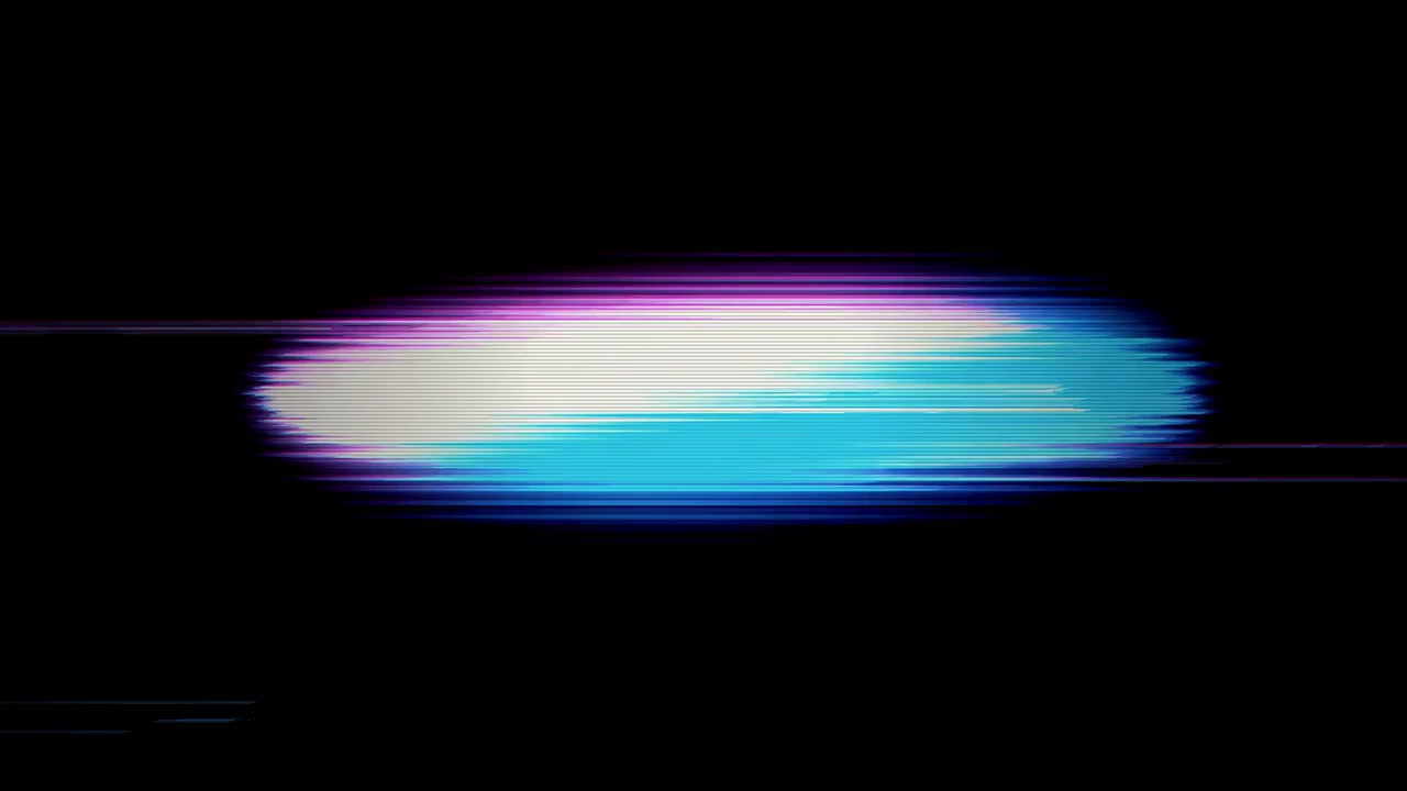 Abstract Digital Glitch Effect with Pulsing Light