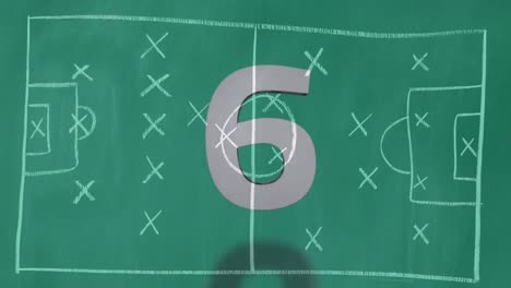 Countdown-against-sketch-of-football-ground-4k